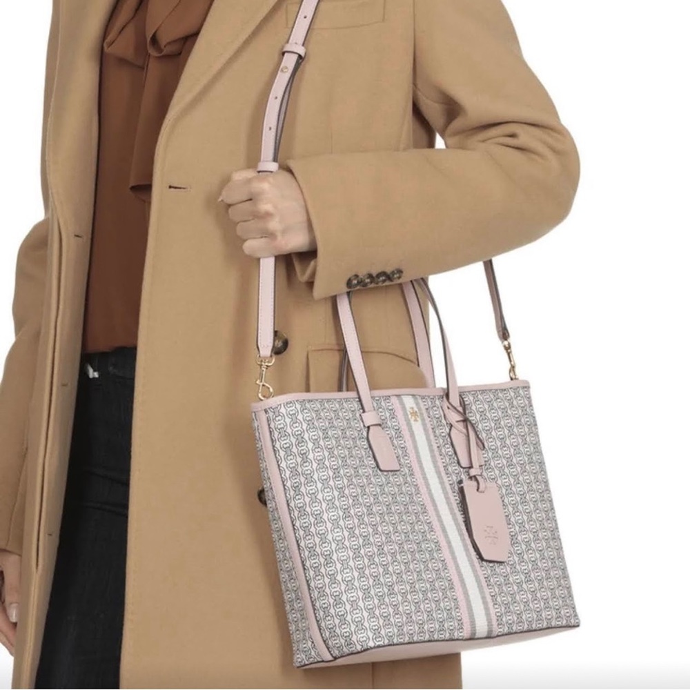 Pink Tory Burch Satchel Gemini Link Like New (Tags included)
